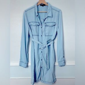 Sanctuary Chambray Shirt Dress . Button Down. Size L.